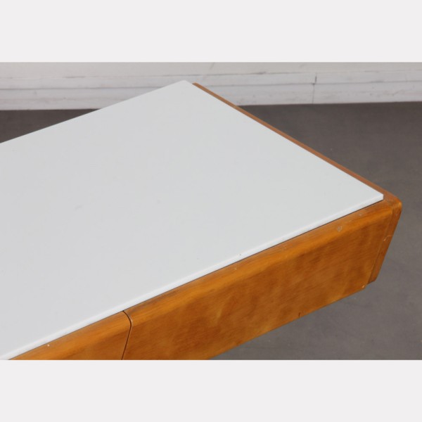 Vintage wood and opaline low console, 1960s - Eastern Europe design