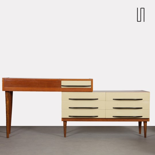 Bureau vintage en bois des années 1960 - 