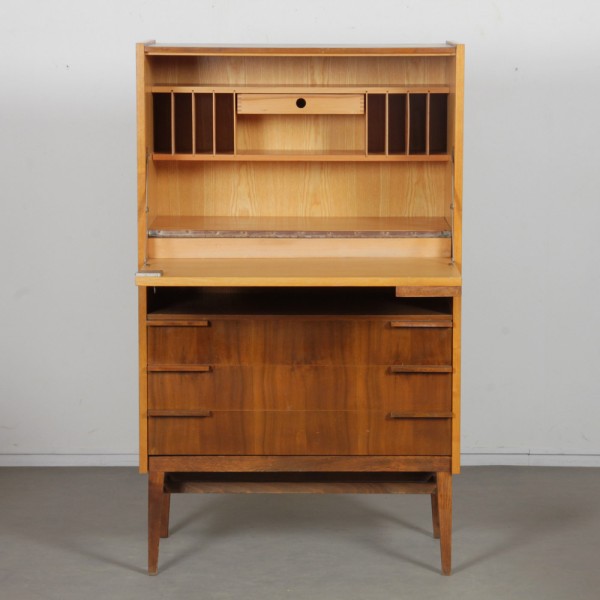 Vintage secretary by Frantisek Mezulanik for UP Zavody, 1960s - Eastern Europe design