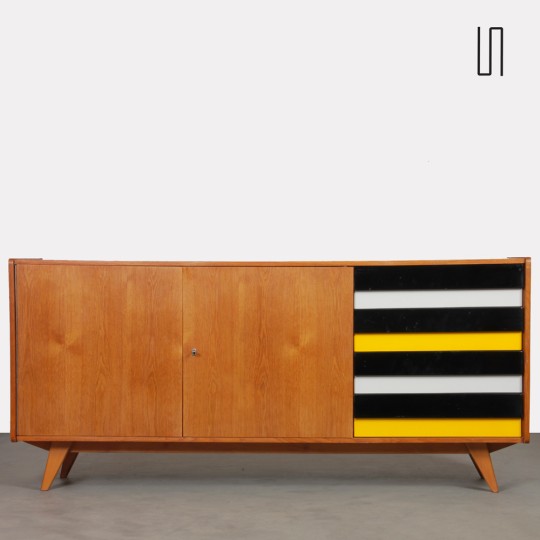 Oak sideboard by Jiri Jiroutek, model U-460, 1960s - 