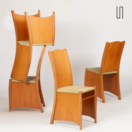 Suite de 4 chaises Bob Dubois par Philippe Starck pour Driade, 1989 - 