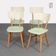 Suite of 4 vintage wooden chairs, edited by Ton, 1960s - Eastern Europe design