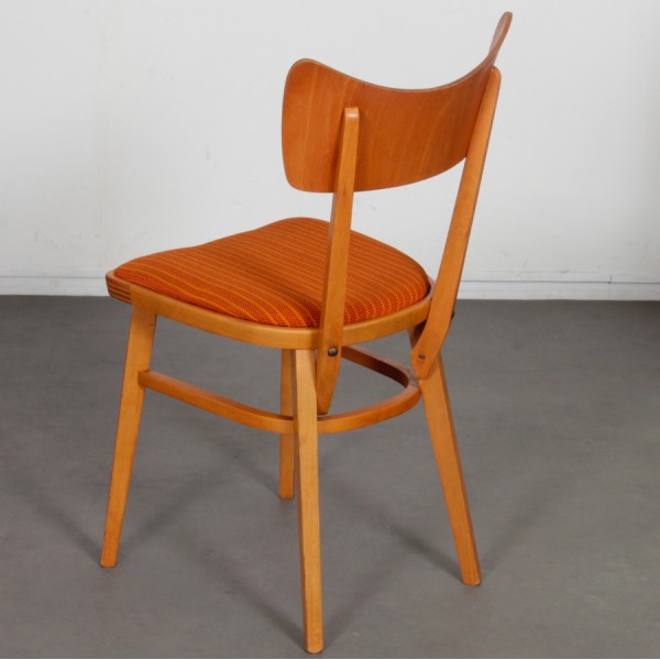Suite de 4 chaises produites par Ton, 1960 - Design d'Europe de l'Est