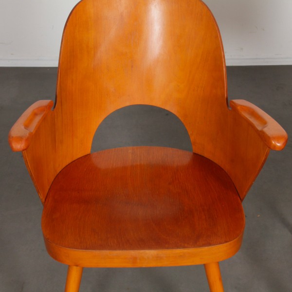 Lot de 3 fauteuils en bois par Lubomir Hofmann pour Ton, 1960 - 