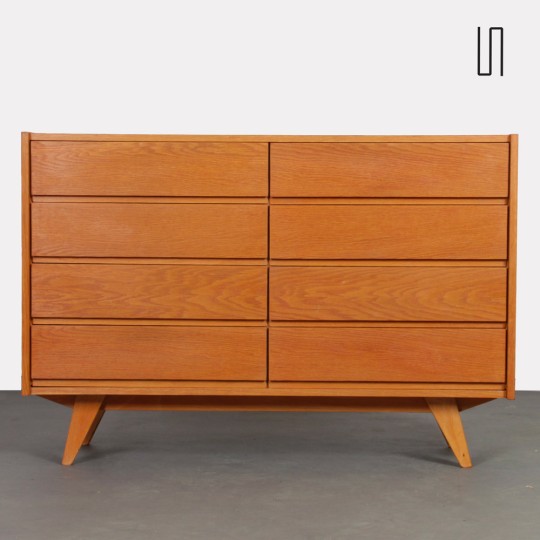 Wooden chest of drawers by Jiri Jiroutek, model U-453, circa 1960 - Eastern Europe design