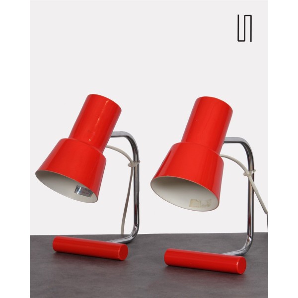 Pair of Czech lamps by Josef Hurka for Napako - Eastern Europe design