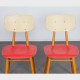 Paire de chaises vintage en bois produites par Ton, 1960 - Design d'Europe de l'Est