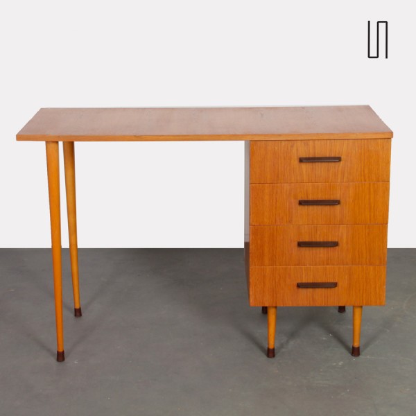 Bureau vintage en bois par UP Zavody vers 1960 - Design d'Europe de l'Est