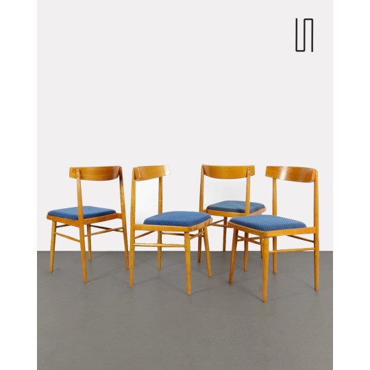 Set of 4 Czech chairs produced by Ton, 1970s - Eastern Europe design