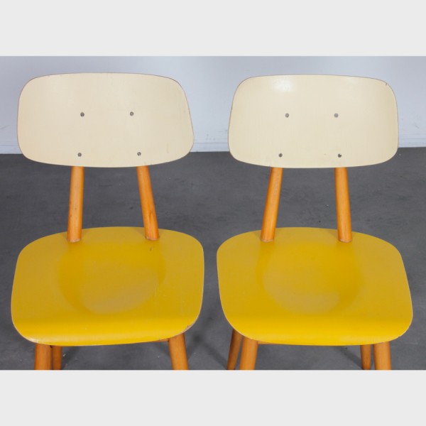 Paire de chaises produites par Ton dans les années 1960 - Design d'Europe de l'Est