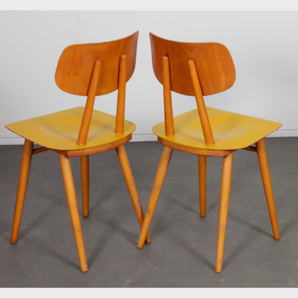 Pair of chairs produced by Ton in the 1960s - Eastern Europe design