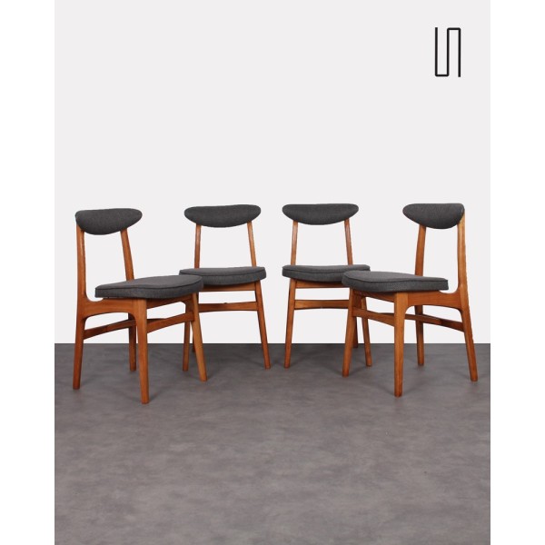 Set of 4 vintage chairs from the East by Rajmund Halas, 1960s - 