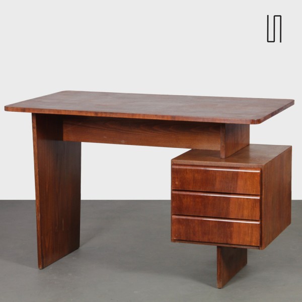 Vintage desk by Bohumil Landsman, 1970s - Eastern Europe design