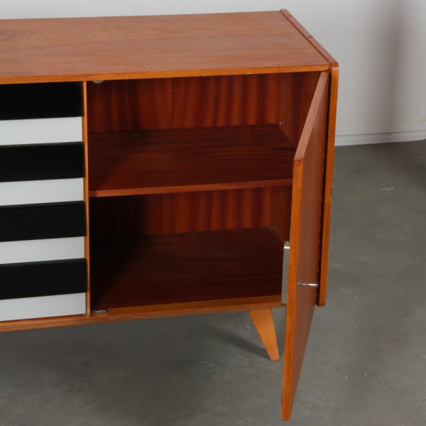 Vintage oak chest of drawers by Jiri Jiroutek, model U-458, 1960s - 