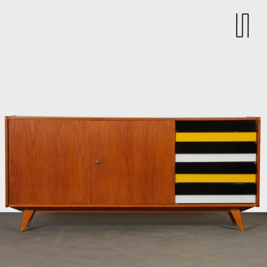 Oak sideboard by Jiri Jiroutek, model U-460, 1960s - 