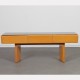 Vintage wood and opaline low console, 1960s - Eastern Europe design