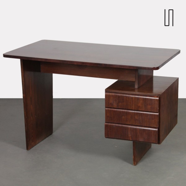 Vintage desk by Bohumil Landsman, 1970s - Eastern Europe design