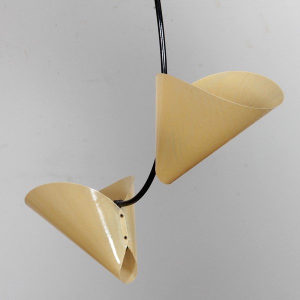 Vintage hanging lamp by Josef Hurka for Napako, 1960s - Eastern Europe design