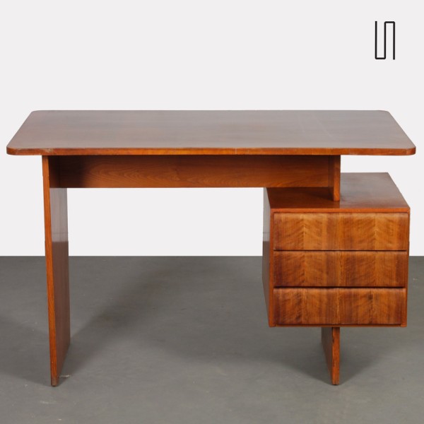 Vintage desk by Bohumil Landsman, 1970s - Eastern Europe design