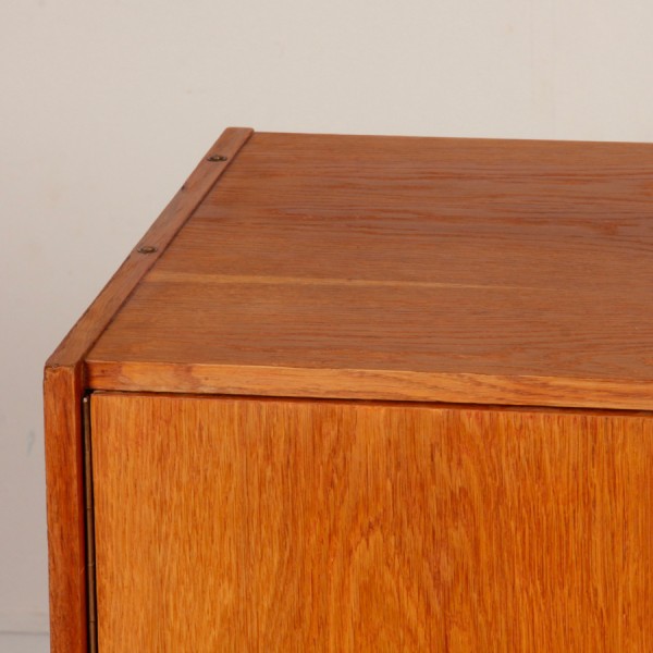 Vintage oak storage unit by Jiri Jiroutek, model U-458, 1960s - Eastern Europe design