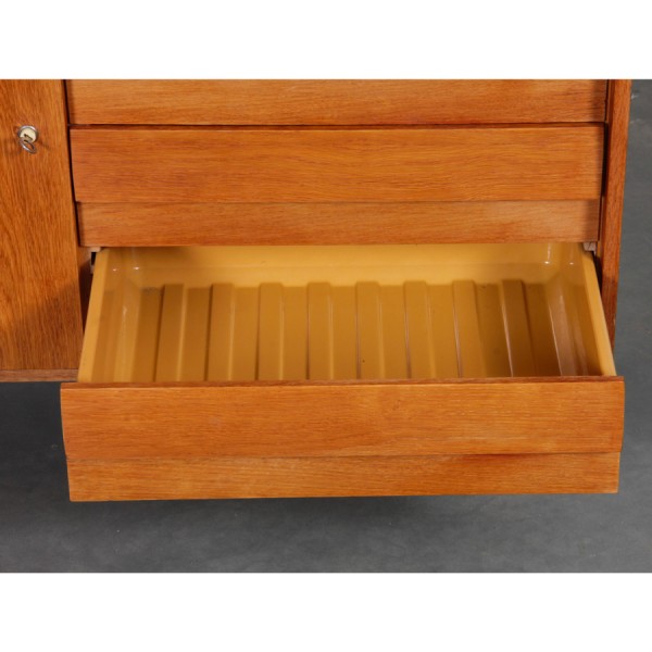 Vintage oak storage unit by Jiri Jiroutek, model U-458, 1960s - Eastern Europe design