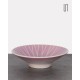Coupe en céramique rose à motifs géométriques, 1960 - Design d'Europe de l'Est