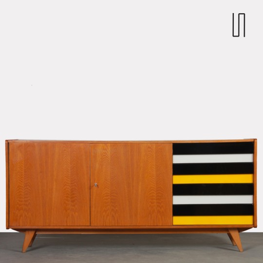 Oak sideboard by Jiri Jiroutek, model U-460, 1960s - 