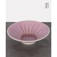 Pink ceramic bowl with geometric patterns, 1960 - Eastern Europe design