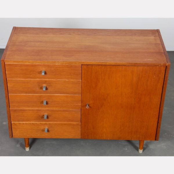 Vintage wooden chest of drawers, Czech production, 1960s - 