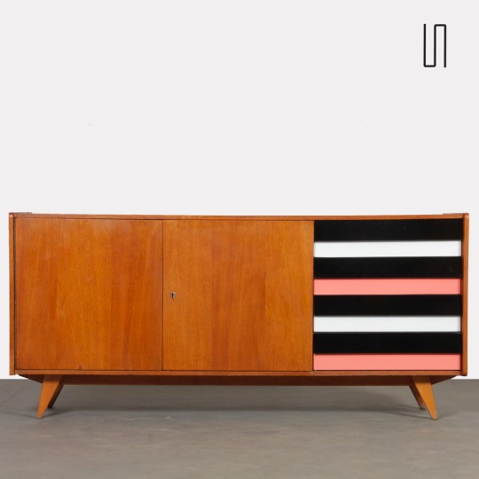 Oak sideboard by Jiri Jiroutek, model U-460, 1960s - 