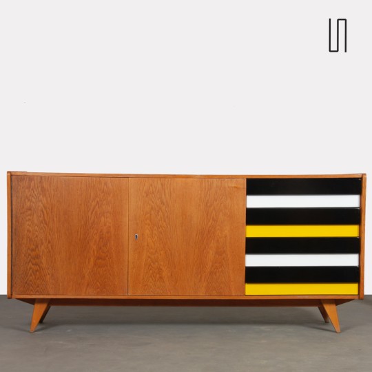 Oak sideboard by Jiri Jiroutek, model U-460, 1960s - 