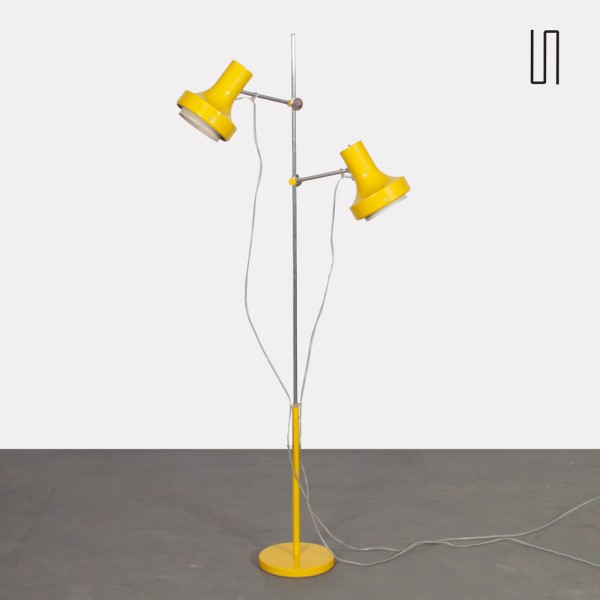 Lampadaire jaune par Josef Hurka pour Napako, 1970 - Design d'Europe de l'Est