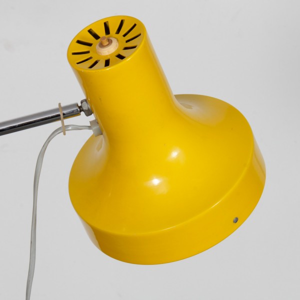 Lampadaire jaune par Josef Hurka pour Napako, 1970 - Design d'Europe de l'Est