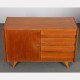 Vintage oak storage unit by Jiri Jiroutek, model U-458, 1960s - Eastern Europe design