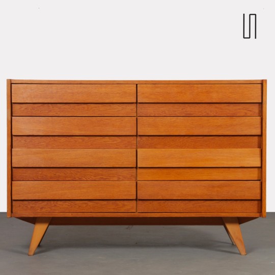 Wooden chest of drawers by Jiri Jiroutek, model U-453, circa 1960 - Eastern Europe design