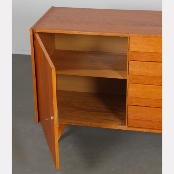 Vintage oak storage unit by Jiri Jiroutek, model U-458, 1960s - Eastern Europe design