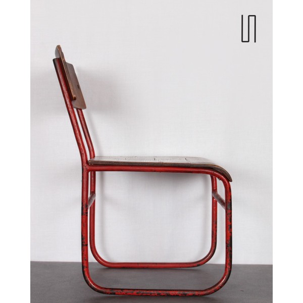Chaise pour enfant en métal tubulaire, Europe de l'Est, 1960 - Design d'Europe de l'Est