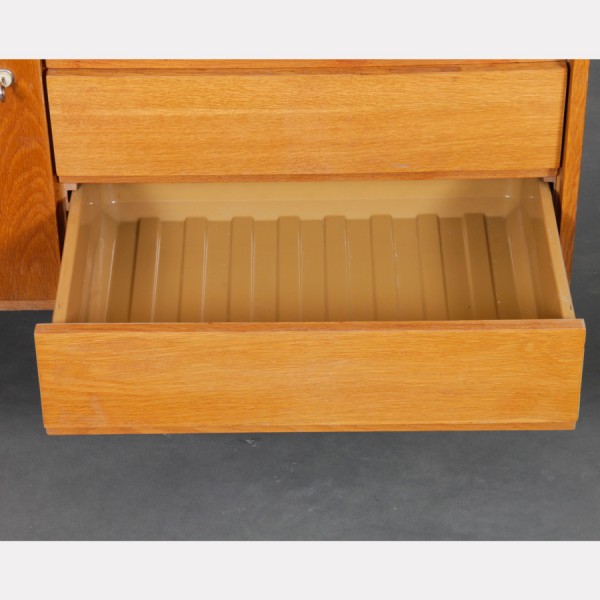 Vintage oak storage unit by Jiri Jiroutek, model U-458, 1960s - Eastern Europe design