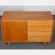 Vintage oak storage unit by Jiri Jiroutek, model U-458, 1960s - Eastern Europe design