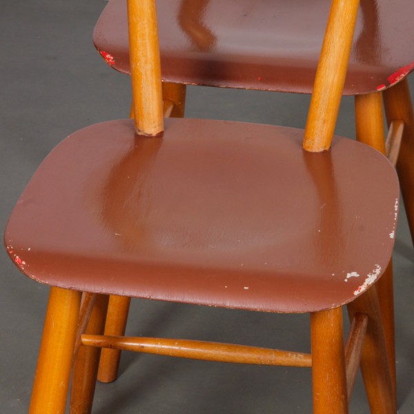 Suite of 4 chairs produced by Ton, 1960 - Eastern Europe design