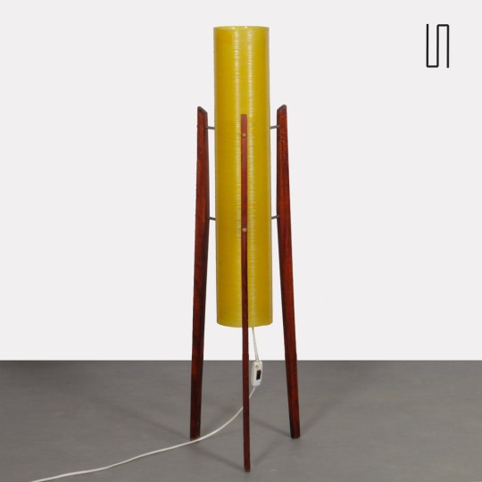 Fiberglass floor lamp produced by Novoplast, 1970s - Eastern Europe design