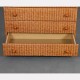 1970s vintage wicker chest of drawers - 