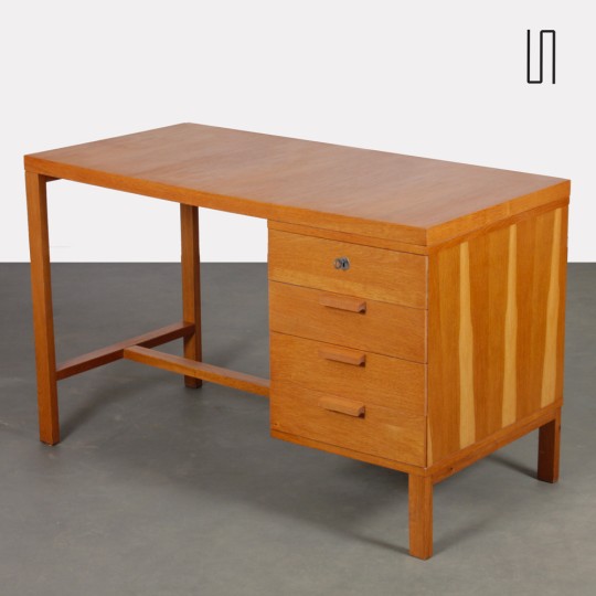 Vintage wooden desk from the 1970s - Eastern Europe design