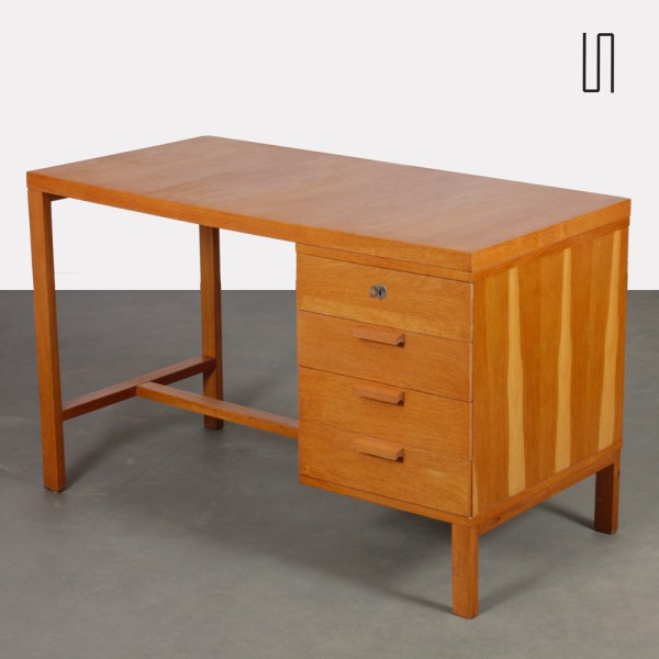 Bureau vintage en bois datant des années 1970 - Design d'Europe de l'Est