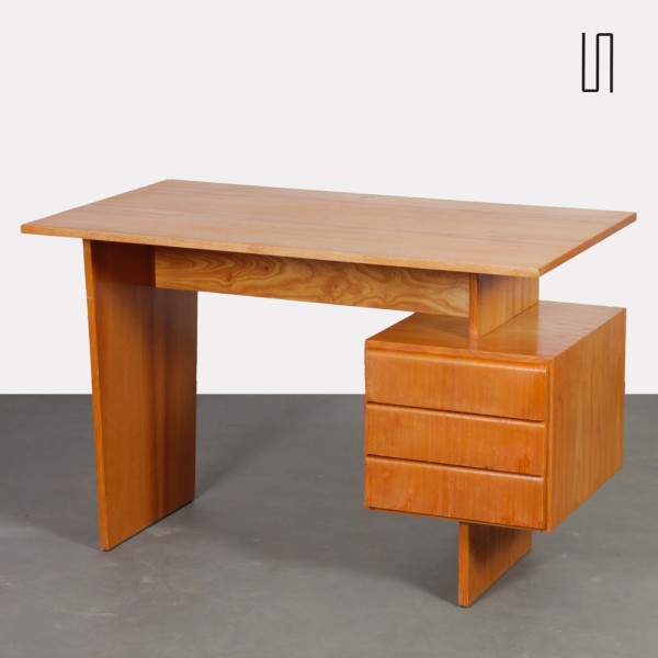 Vintage desk by Bohumil Landsman, 1970s - Eastern Europe design