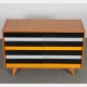 Yellow and black chest of drawers, model U-453, by Jiri Jiroutek, 1960s - Eastern Europe design