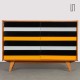 Yellow and black chest of drawers, model U-453, by Jiri Jiroutek, 1960s - Eastern Europe design