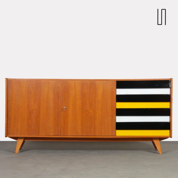 Oak sideboard by Jiri Jiroutek, model U-460, 1960s - 