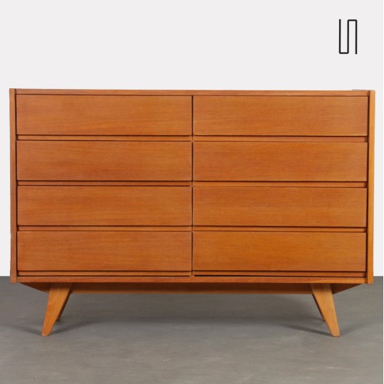 Wooden chest of drawers by Jiri Jiroutek, model U-453, circa 1960 - Eastern Europe design