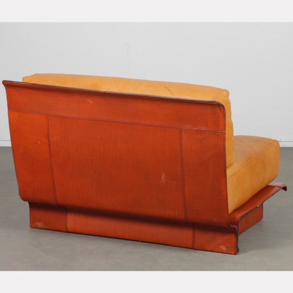 Fauteuil en cuir par Gérard Guermonprez, 1970 - Design Français
